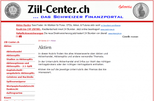 ZiilCenter.ch ist wieder aktiv