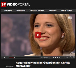 Christa Markwalder darf sich freuen: Sie wird von Roger Schawinski "anbiedernd" (Blick) umschmeichelt und umgarnt Christa Markwalder darf sich freuen: Sie wird von Roger Schawinski "anbiedernd" (Blick) umschmeichelt und umgarnt