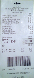 Falsch abgerechnet: Lidl Thusis (Fotos: Domleschg24.ch)