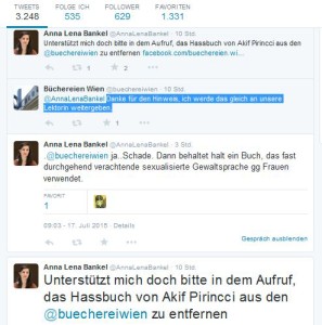 Die Büchereien Wine waren erst begeistert, dann zogen sie sich schamvoll zurück und distanzierten sich von der haarsträubenden Forderung nach digitaler Bücherverbrennung 