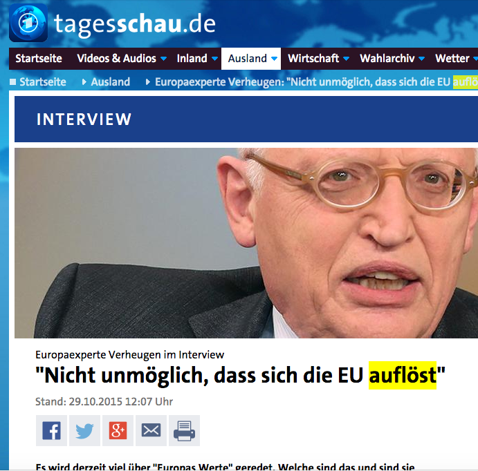 Bildschirmfotoausriß: Tagesschau DE