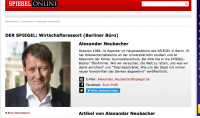 Wirtschafts- und Moralexperte Alexander Neubacher lobt Mark Zuckerberg und prangert deutsche Erben an (Bildschirmfotoausriß: Spiegel.de)